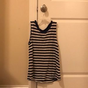 Navy and white striped vineyard vine tank top.